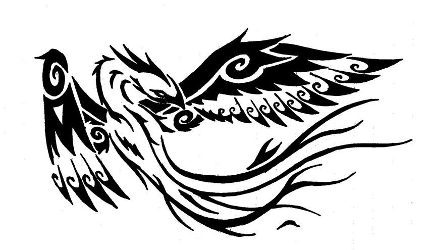 Tribal Phoenix Tattoo Designs