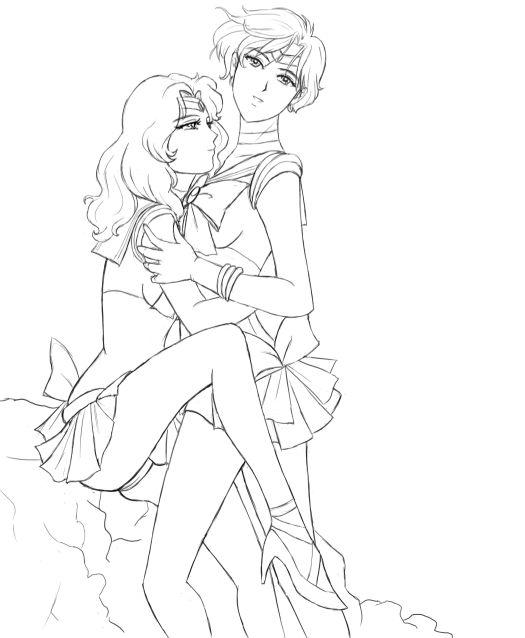 sailor neptune coloring pages - photo #19