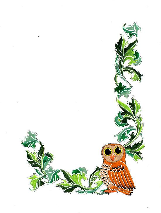 owl border clip art - photo #35