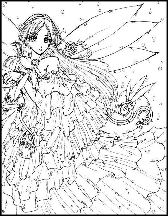 fairies art coloring pages - photo #38