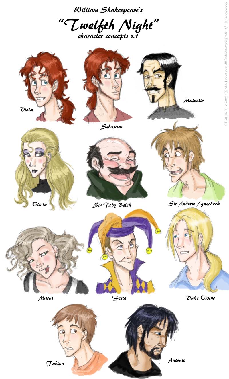 twelth night characters