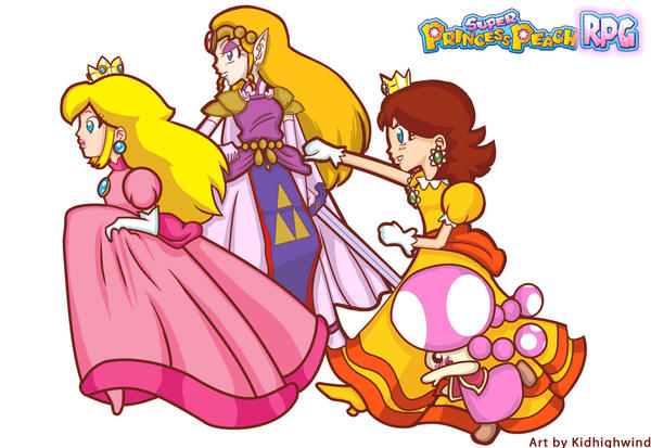 princess peach and daisy. Super Princess Peach RPG by