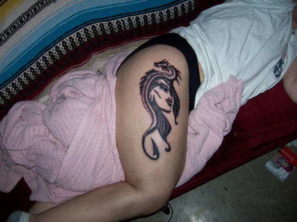 Dragon Lady Tribal Tattoo