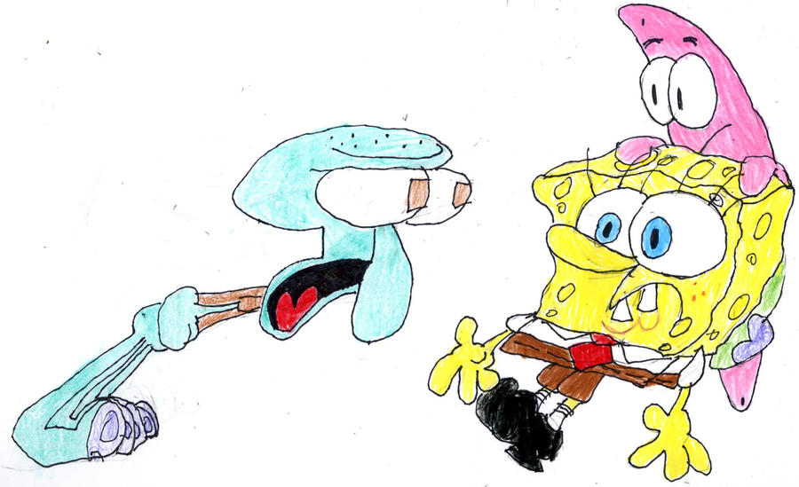 Squidward_is_angry_by_WaggonerCartoons.j