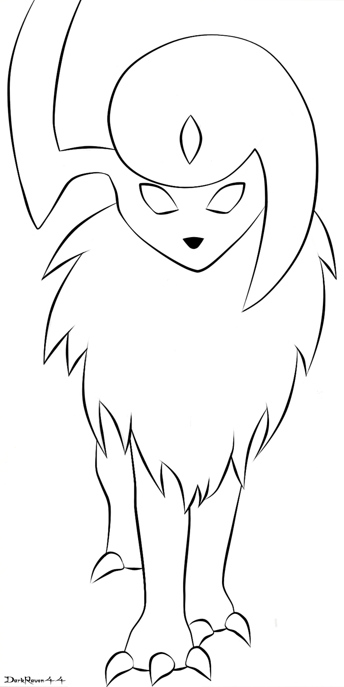 absol pokemon coloring pages - photo #18