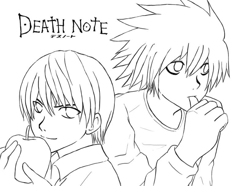 death note coloring pages - photo #4
