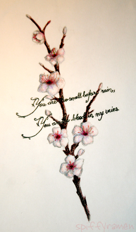 Cherry Blossom Tattoo by spiffyramen on deviantART