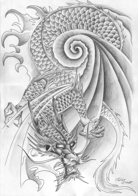 Chinese Dragon Tattoos Design