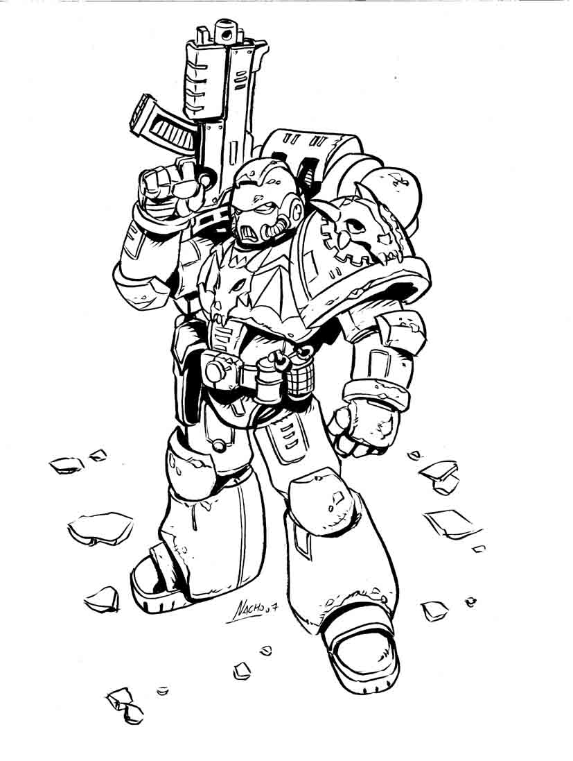 warhammer coloring pages - photo #3