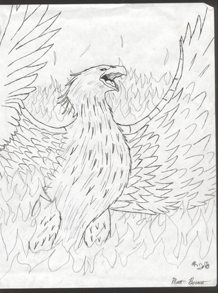 Phoenix Drawing by Jedda678 on deviantART phoenix drawing