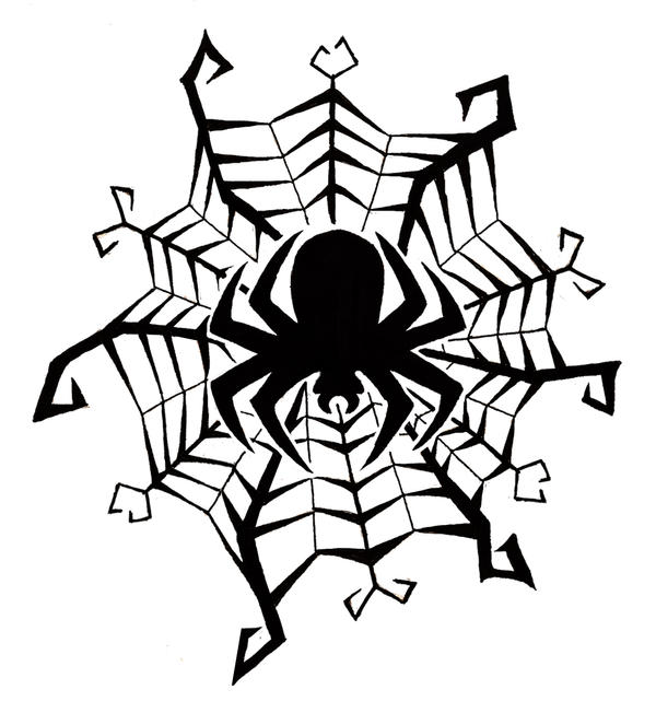 spider net tattoo