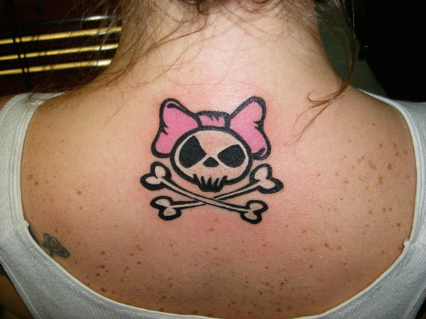 cute girl tattoo. Cute Girl Skul.. tattoo ideas