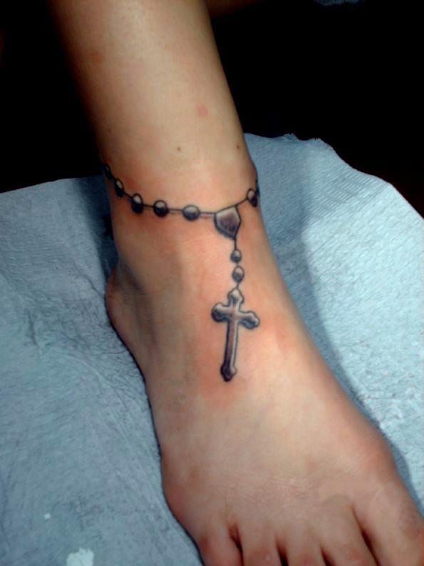 Women Rosary Tattoo Ideas 8
