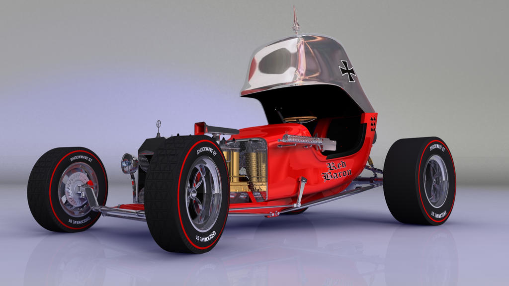 Red Baron Hot Rod front left by TequilaBill on deviantART