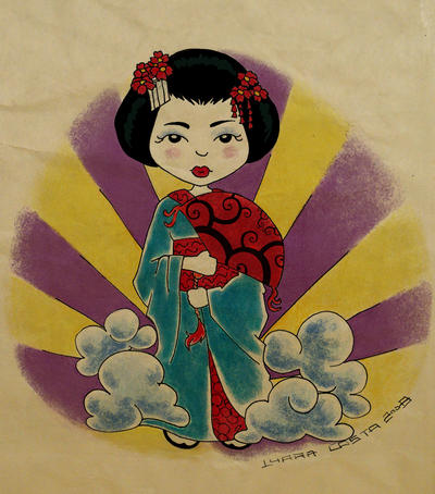 geisha tattoo by