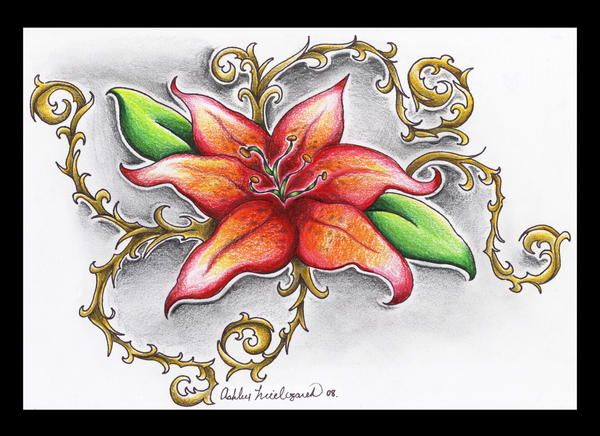 Lily Tattoo Design by SketchbookFlavor on deviantART