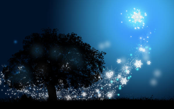wallpaper trees. Wallpaper trees and stars by