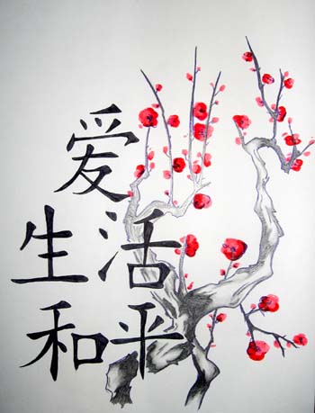 Cherry Tattoos on Blogs Ndableks  Amazing Japanese Cherry Blossom Tattoo Designs Picture