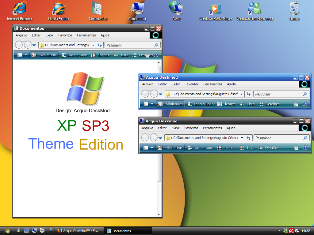 서비스 팩 3의 Windows xp 모양