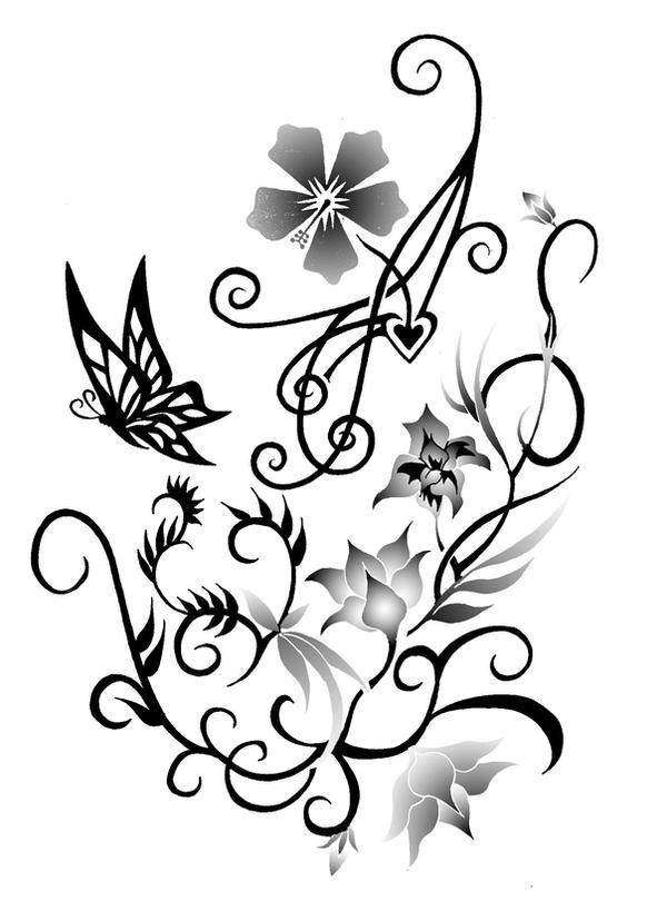 Kat's Tattoo isn't finished - flower tattoo