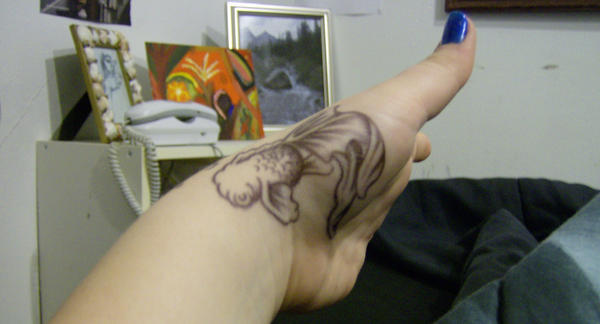 goldfish tattoo design. Goldfish Tattoo by