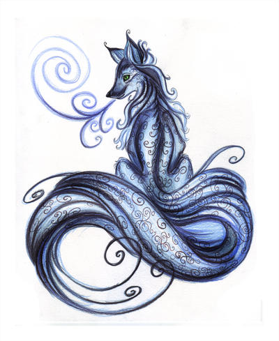Blue Fox tattoo by *NimbleBun on deviantART