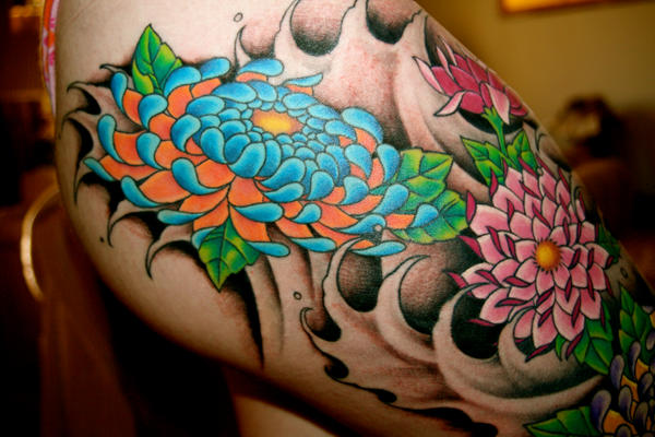 Third Tattoo, Finished - Top - flower tattoo