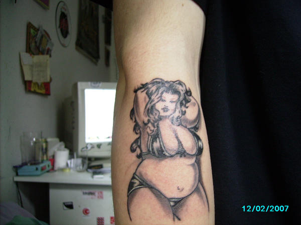 fat chick tattoo by dangerguss on deviantART