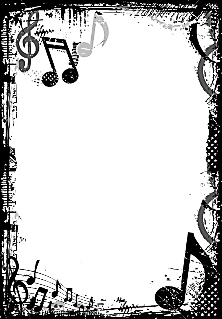 clipart music notes border - photo #14