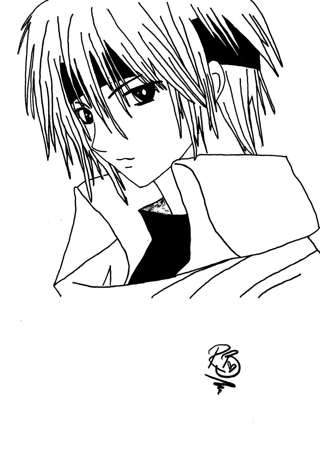 Sad Anime Guy Coloring Pages Coloring Pages