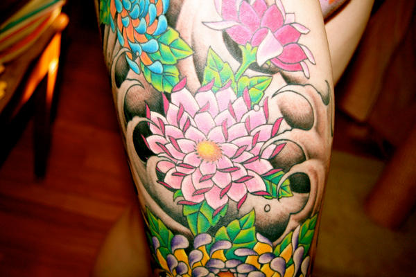 Third Tattoo, Finished - mid. | Flower Tattoo