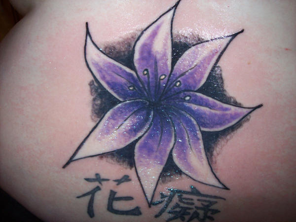Flower back piece in progress | Flower Tattoo