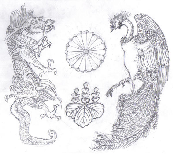 Phoenix and Dragon by IlovedrawingDP on deviantART