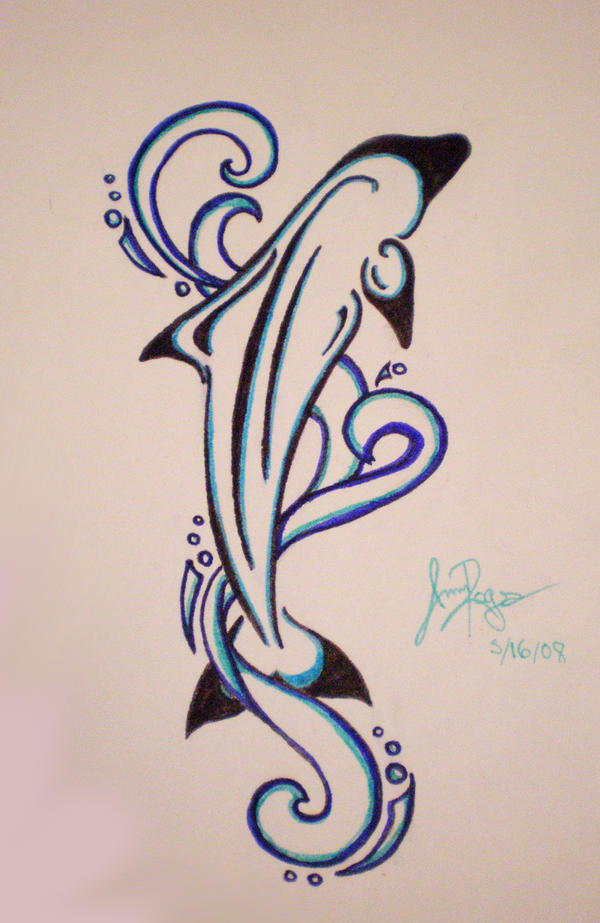 runic tattoos. Dolphin Tattoo Designs Picture