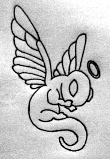 baby angel tattoos. Baby Angel Tattoo Designs