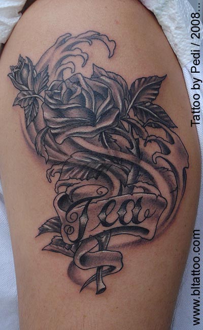 Tattoo Rose Designs on Rose Tattoo Designs