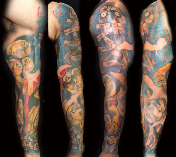 Guarasamin sleeve - sleeve tattoo