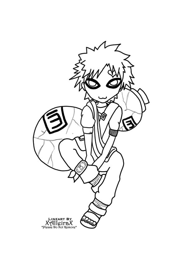 gaara coloring pages - photo #47