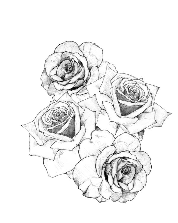 Rose tattoo design - flower tattoo