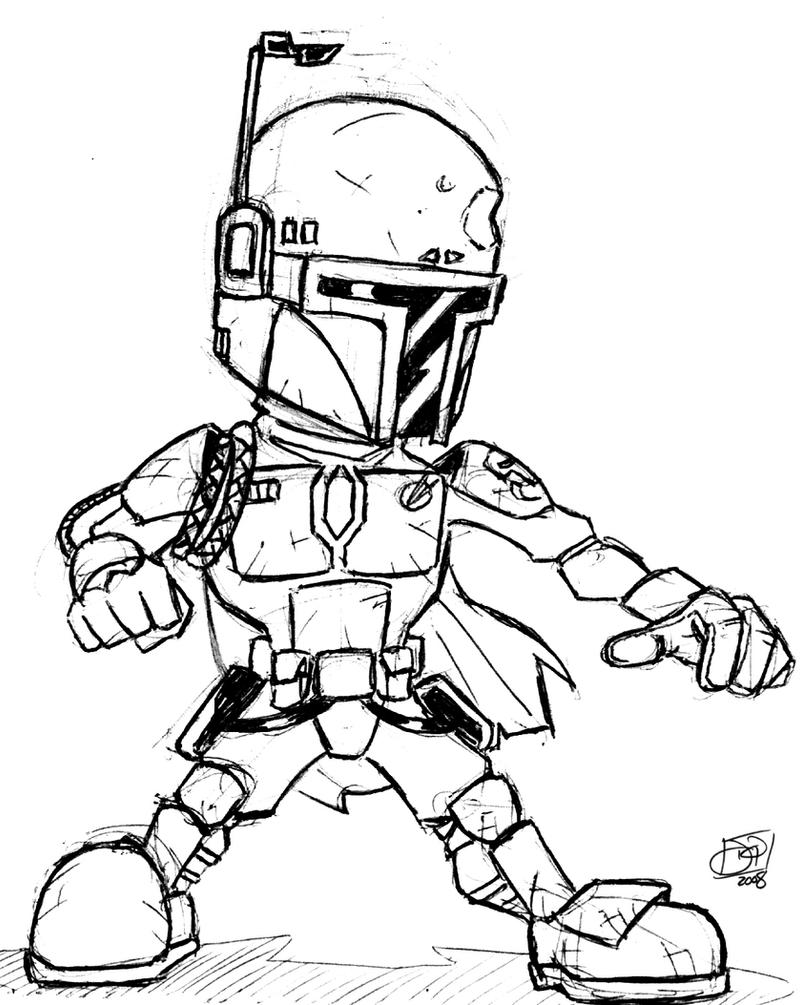 Download 253+ Star Wars Jango Fett Printable Page To Color Coloring
