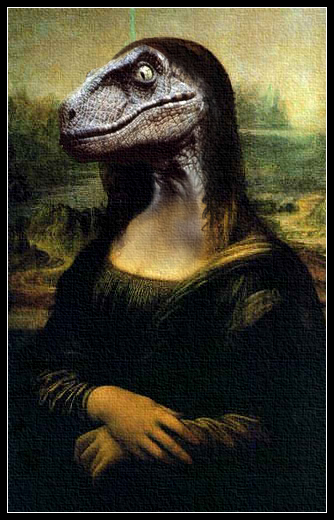 Raptor Mona Lisa by Xfreakdom on deviantART