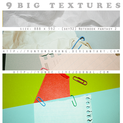 9 big textures - notebook 2 by yunyunsarang