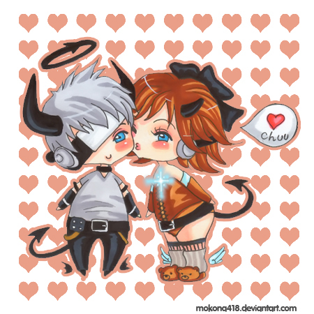 chibi anime couples hugging. quot;With every kiss and every hug