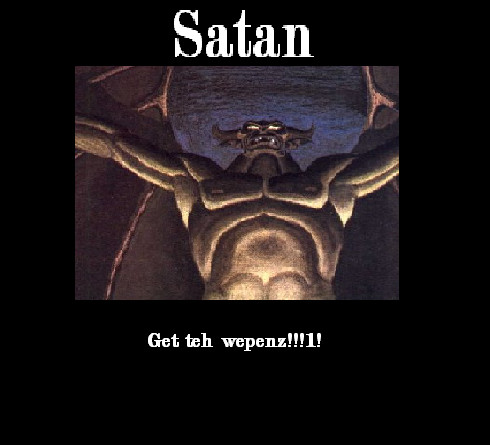 Uninspirational Posters: Satan by BladeNKrumpets