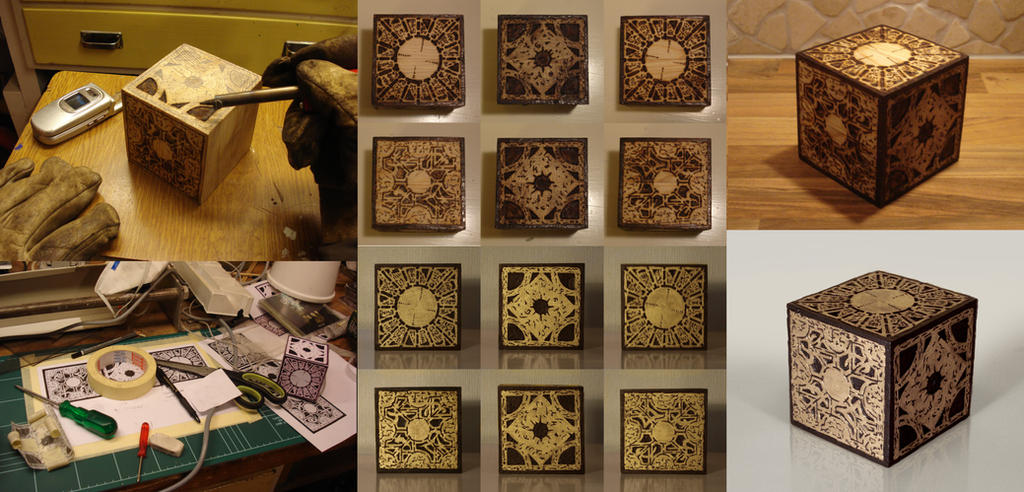Hellraiser Puzzle Box Wallpaper Puzzle box collage by