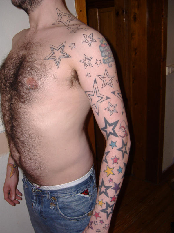 star sleeve - sleeve tattoo