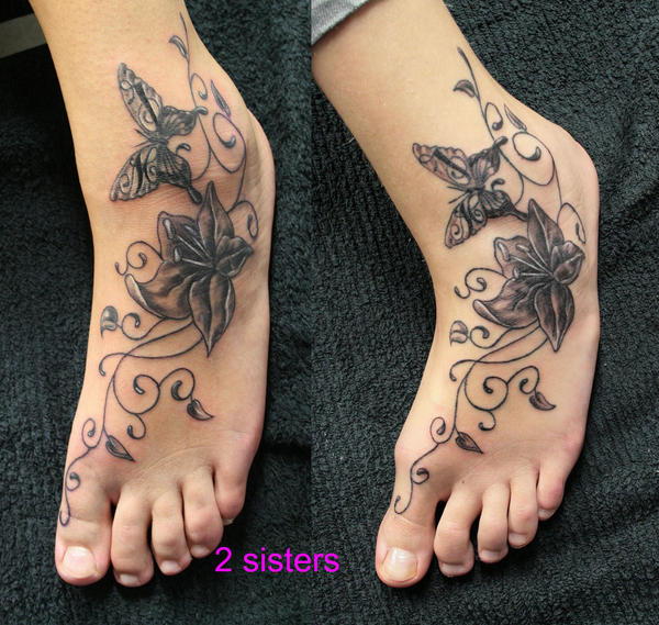 Best Friend Tattoos On Foot