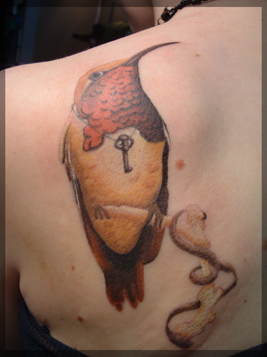 Bird - shoulder tattoo