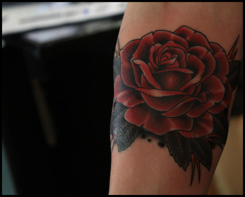 Rose tattoo by ISqueezeBugs on deviantART