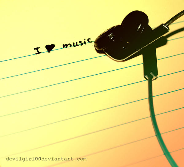 i love music. I love music by ~DevilGirl00